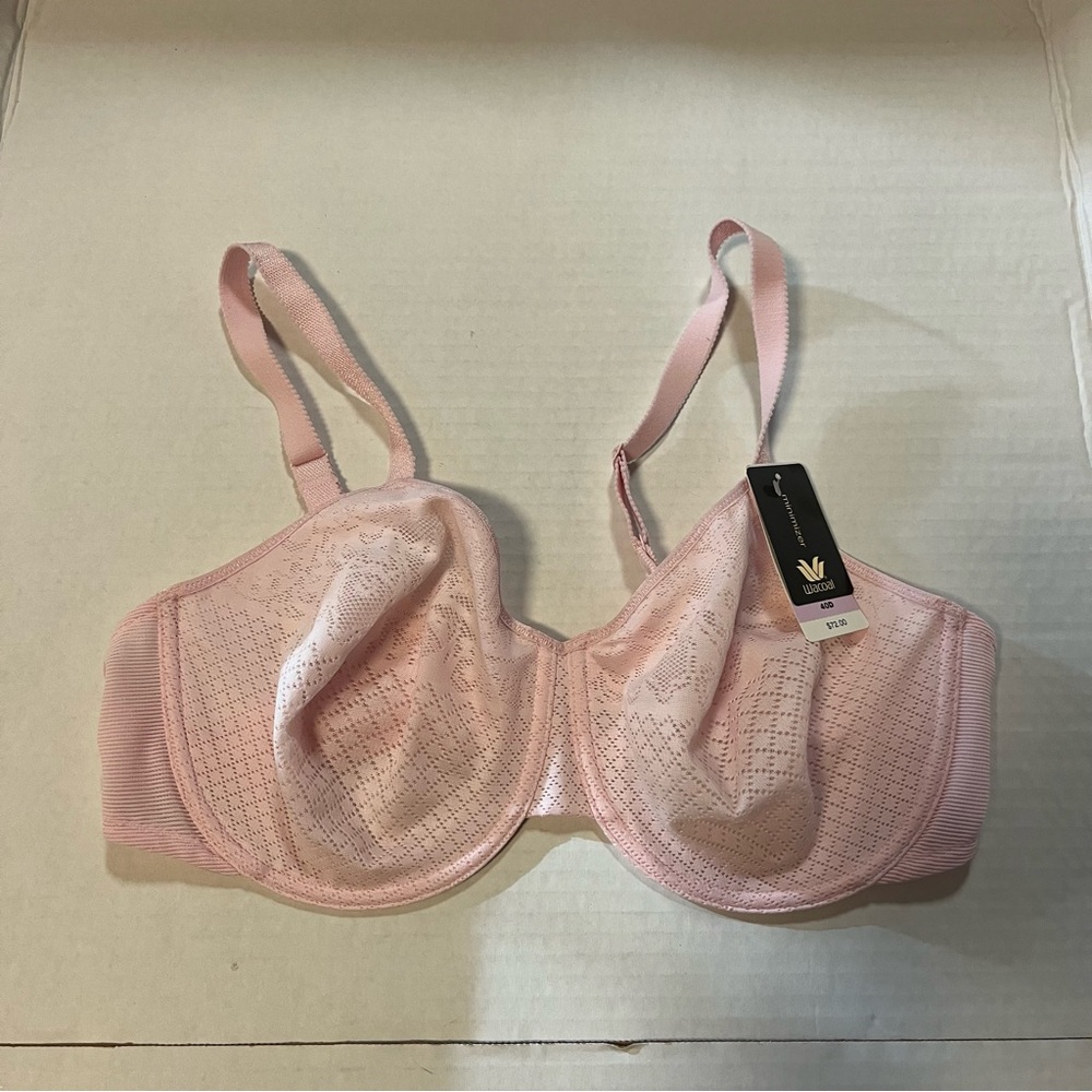 Wacoal Bra Visual Effects Minimizer Bra Ballet Slipper Pink Sz 40D NWT #857210 - Picture 4 of 14